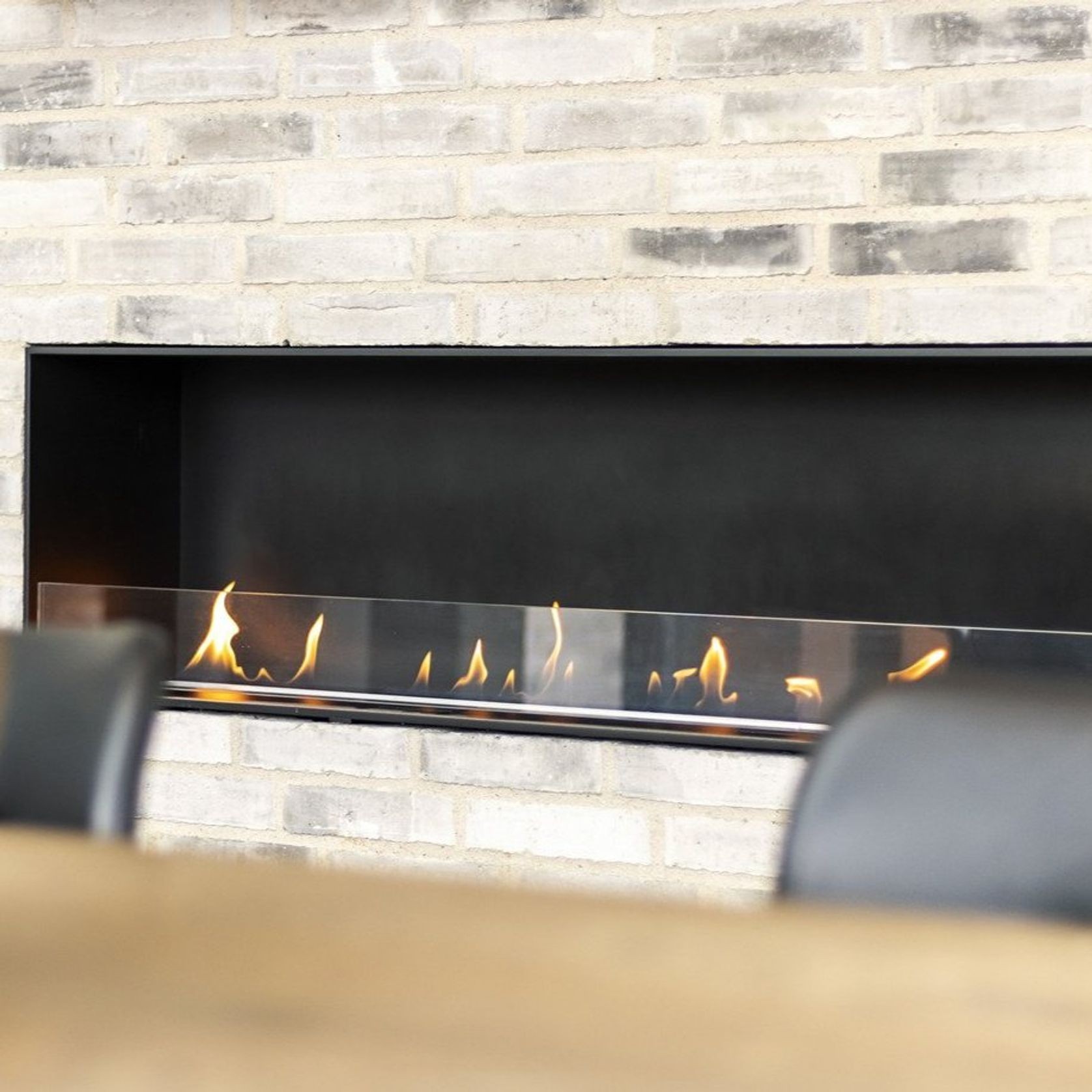 Decoflame Montreal BEV Net Zero Front Facing Fireplace gallery detail image