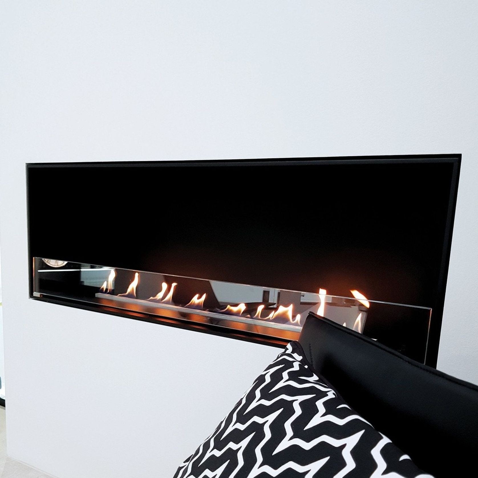 Decoflame Montreal BEV Net Zero Front Facing Fireplace gallery detail image