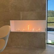 Decoflame Montreal Right Corner BEV Net Zero Fireplace gallery detail image