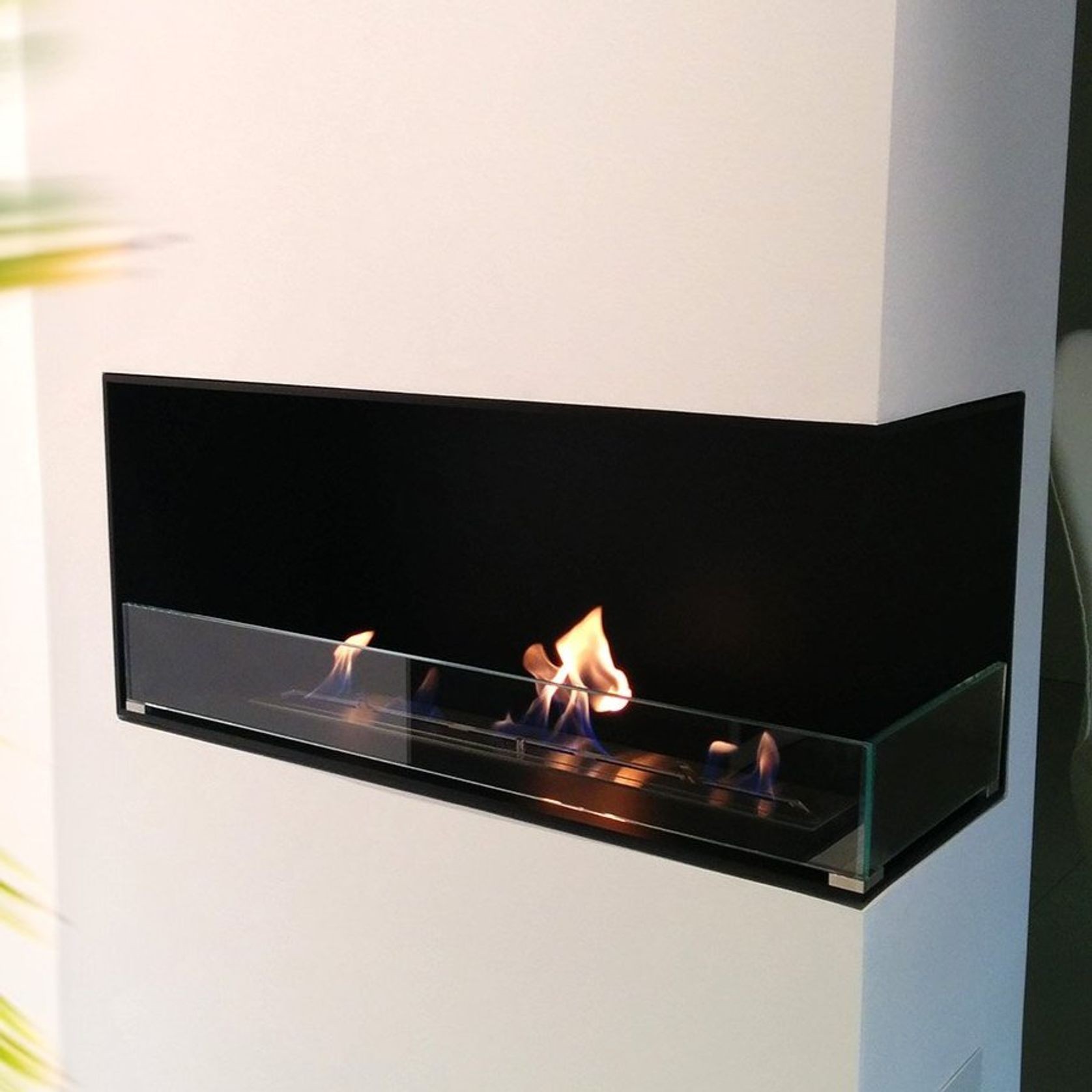 Decoflame Montreal Right Corner BEV Net Zero Fireplace gallery detail image