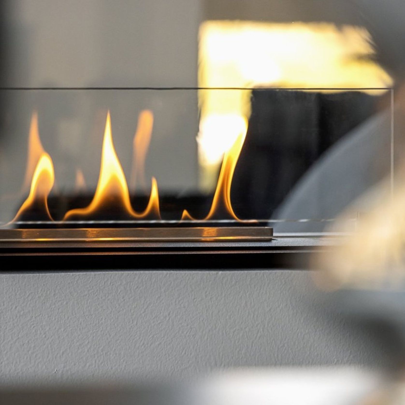 Decoflame Montreal See-Through BEV Net Zero Fireplace gallery detail image