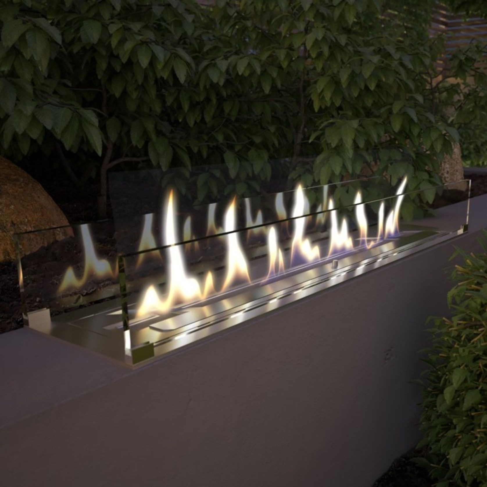 Decoflame Outdoor Net Zero Built-in Fireplace Insert gallery detail image