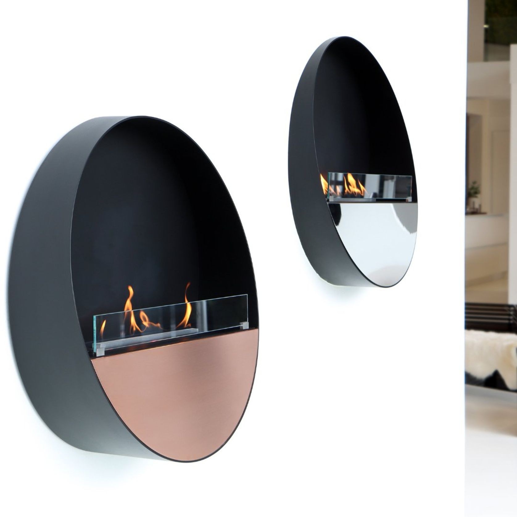 Decoflame Tokyo Wall Mounted BEV Net Zero Fireplace gallery detail image