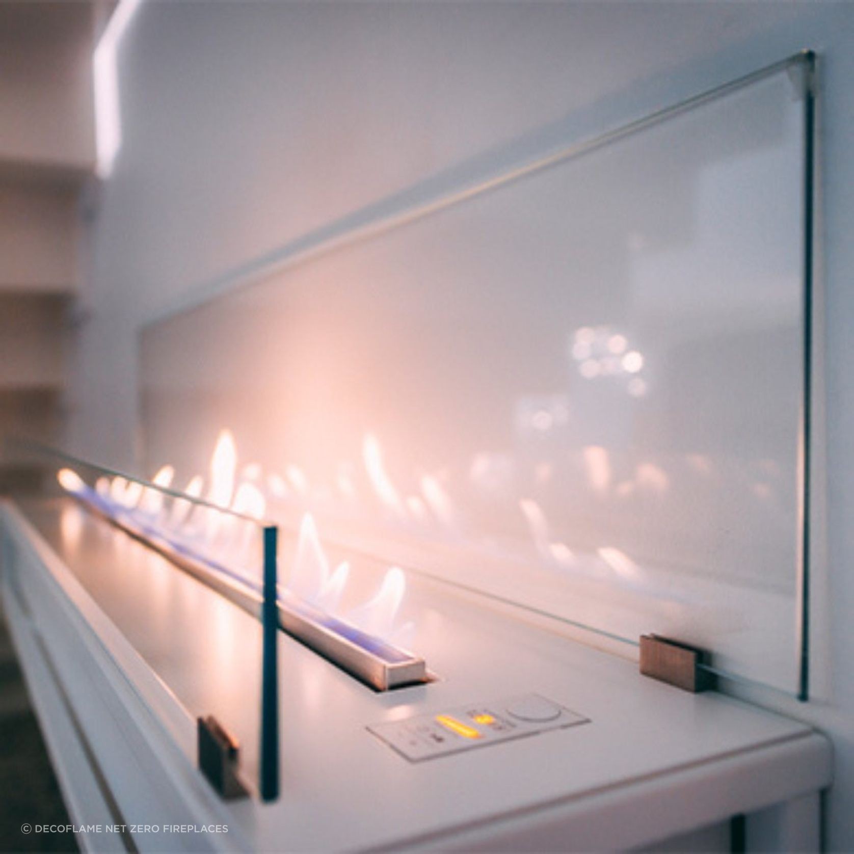 Decoflame Torino Wall Mounted BEV Net Zero Fireplace gallery detail image