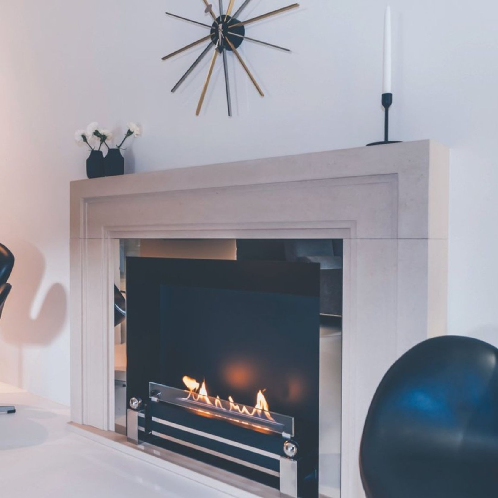 Decoflame Westminster Traditional BEV NetZero Fireplace gallery detail image