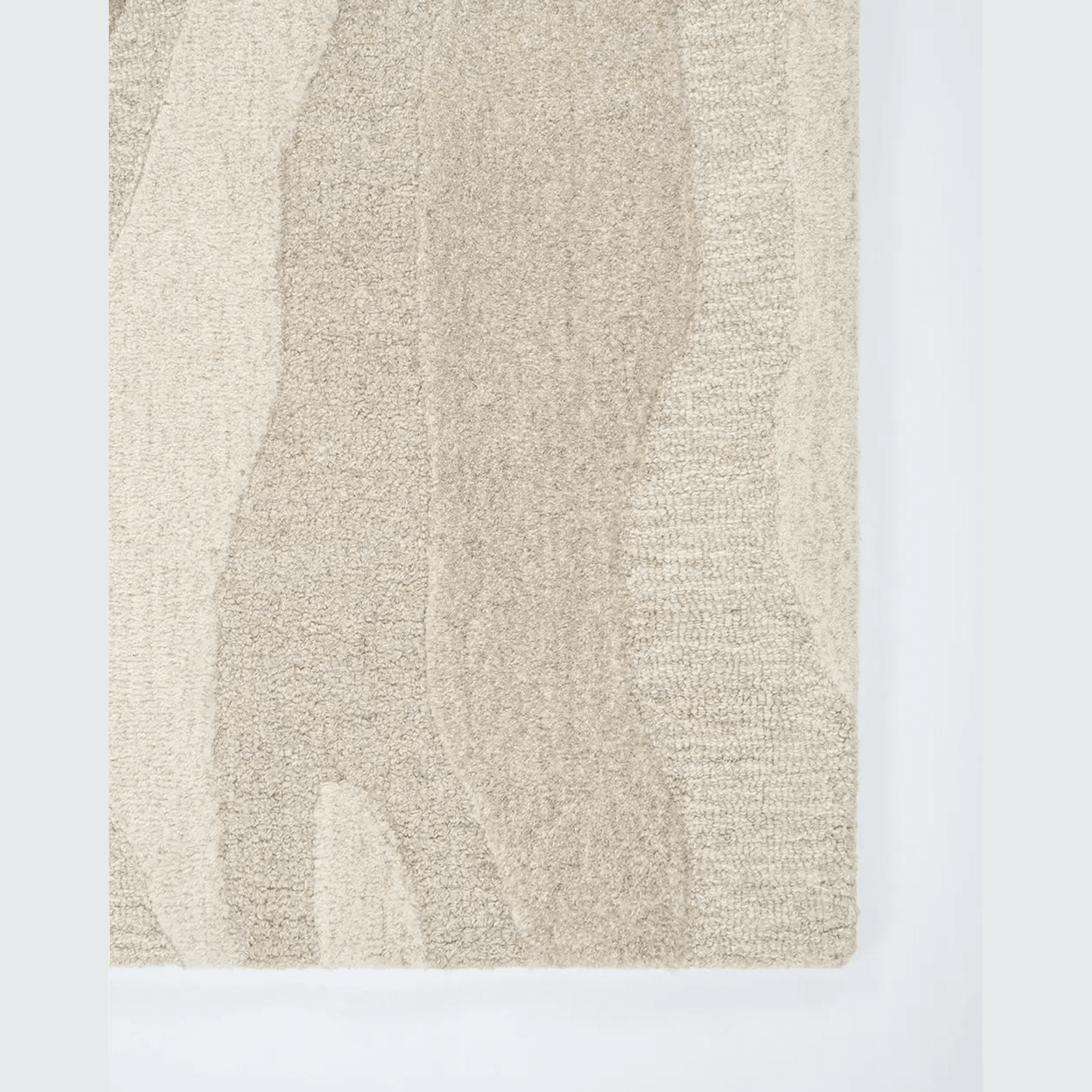 Baya Shoreline 100% Wool Rug - Sand gallery detail image