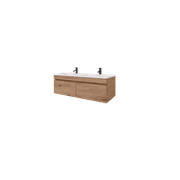 Code Lux 1500 Double Sink 2 Drawer Vanity - 5 Colours gallery detail image