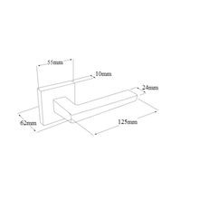 Zanda Matrix Door Handle Lever Set Satin Chrome gallery detail image