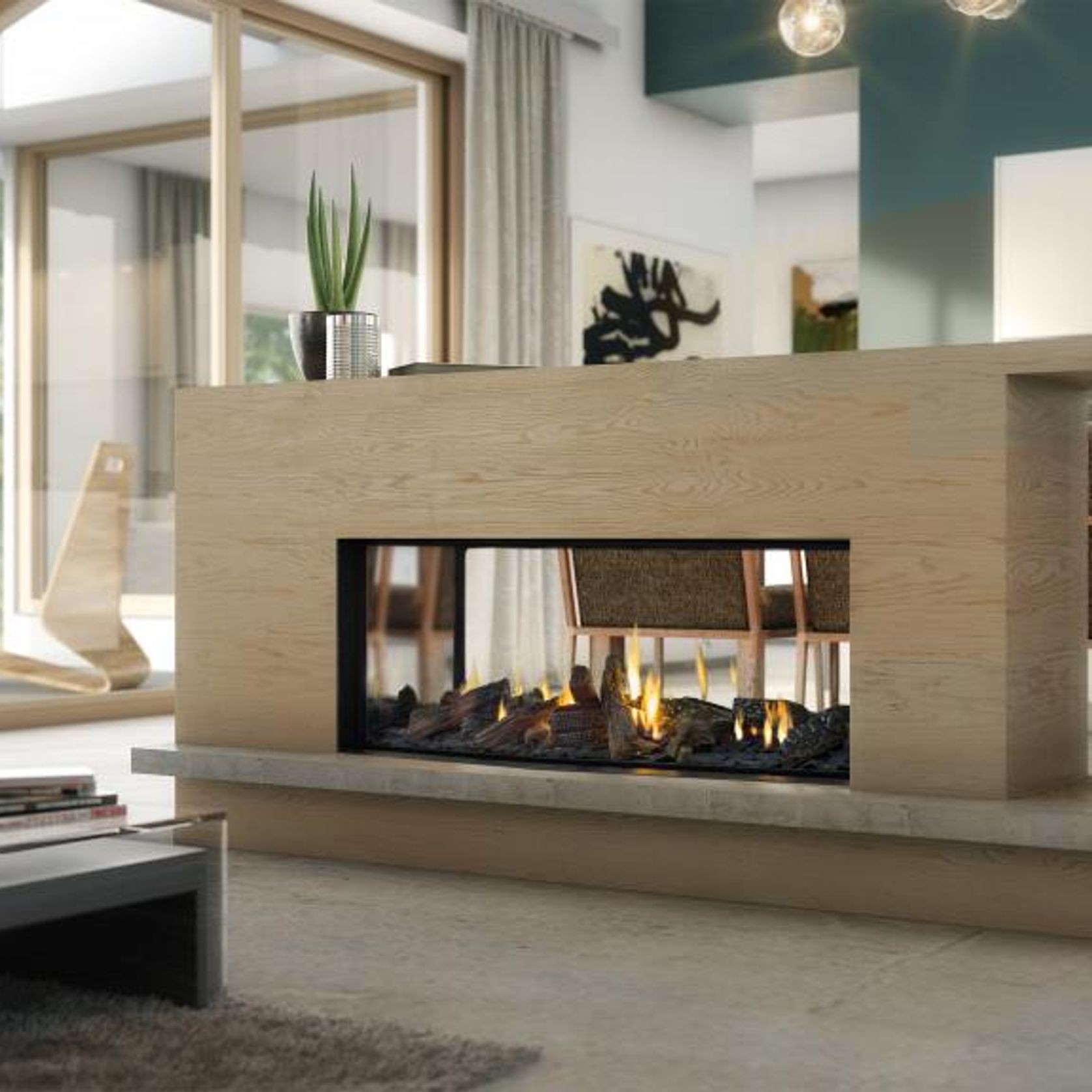 Escea DS1650 Gas Fireplace gallery detail image