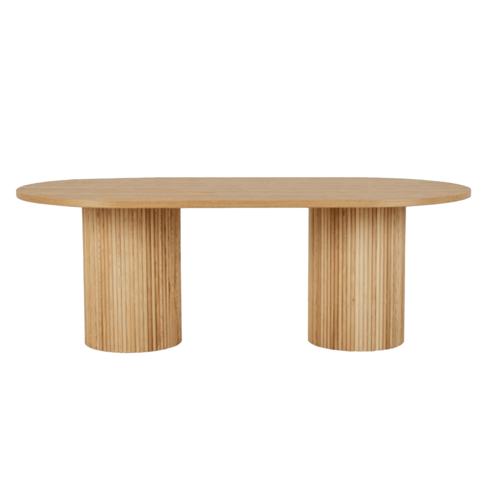 Soren Liv |Benjamin Ripple Oval Dining Table - 8 Seater gallery detail image