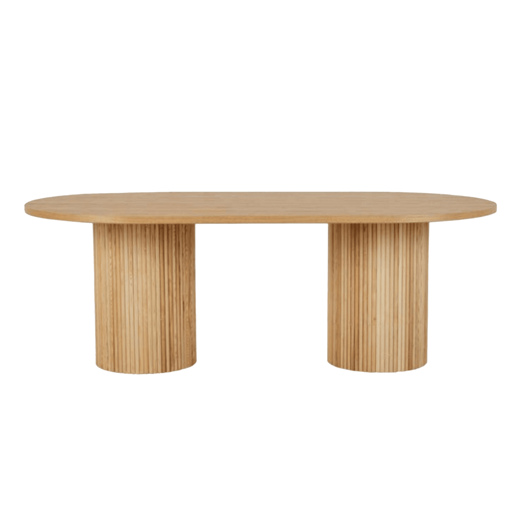 Soren Liv |Benjamin Ripple Oval Dining Table - 8 Seater gallery detail image