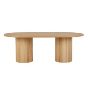Benjamin Ripple Oval Dining Table - 8 Seater gallery detail image
