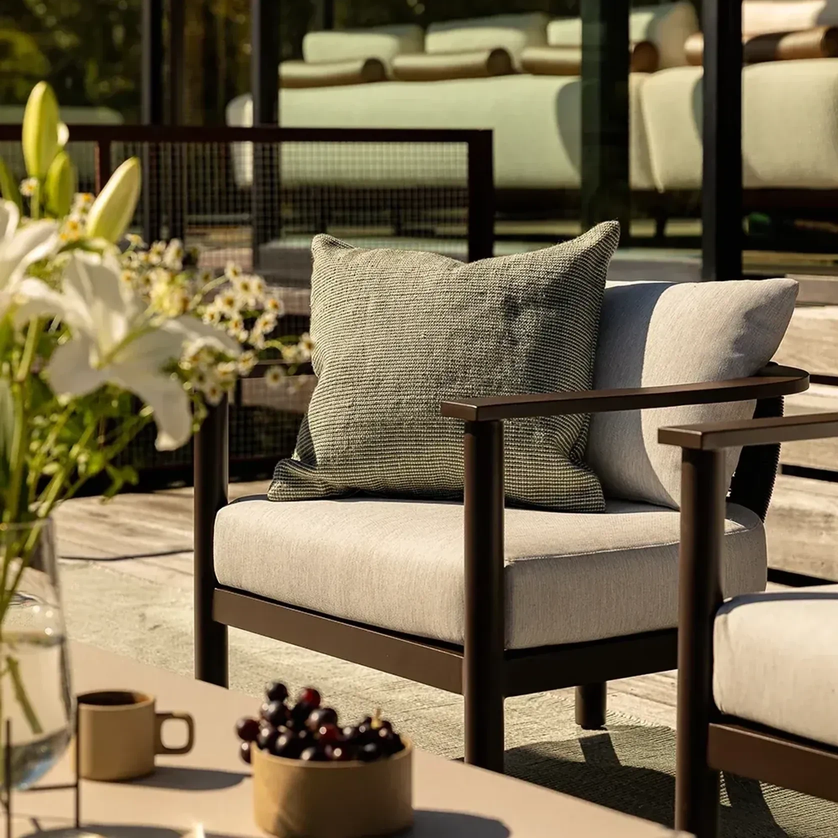 Dune Outdoor Throw Cushion gallery detail image