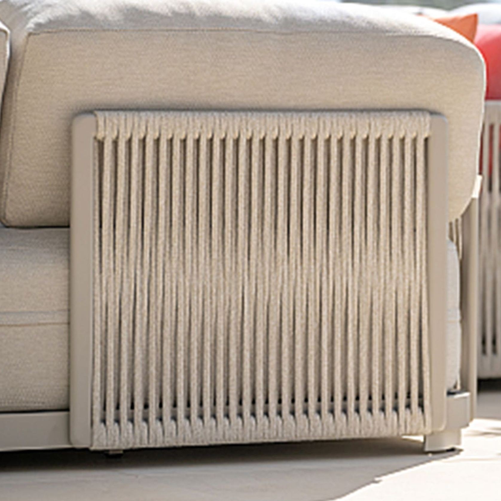 Durbuy Armless 3pc Rope Outdoor Lounge Setting gallery detail image