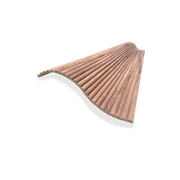 WOODFLEX Flexible Wooden Slat Wall Panel - Walnut Veneer - 2700mm - Half Round 27mm gallery detail image