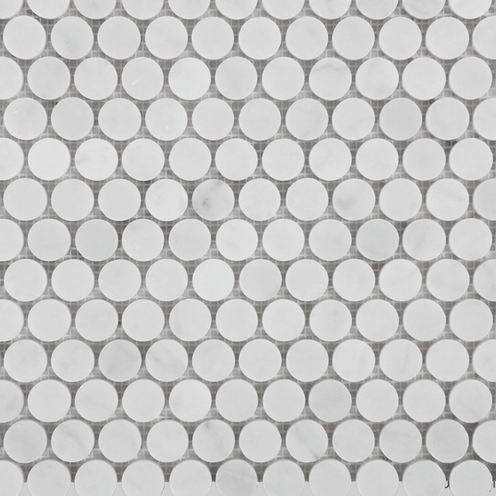 Carrara Penny Round Honed gallery detail image