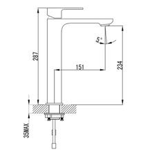 Unika Seto High Rise Basin Mixer gallery detail image