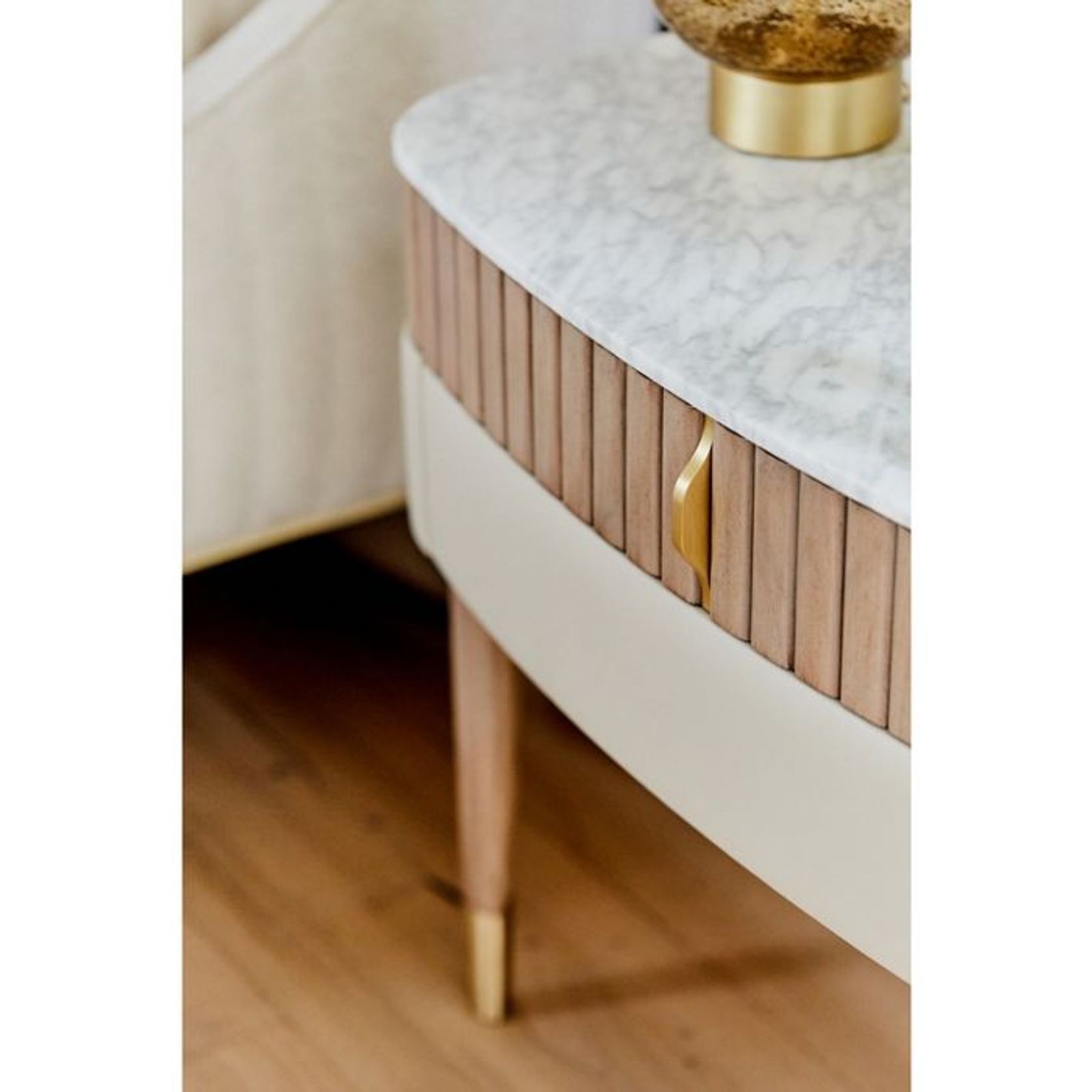 Eden-Rock Bedside Table 2 Drawers gallery detail image