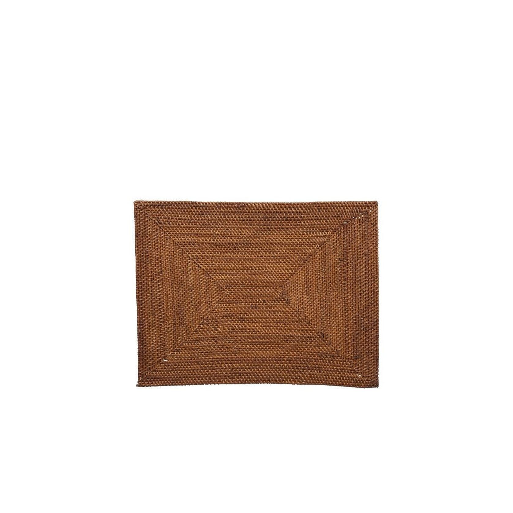 Smoked Rattan Placemat - Rectangle gallery detail image