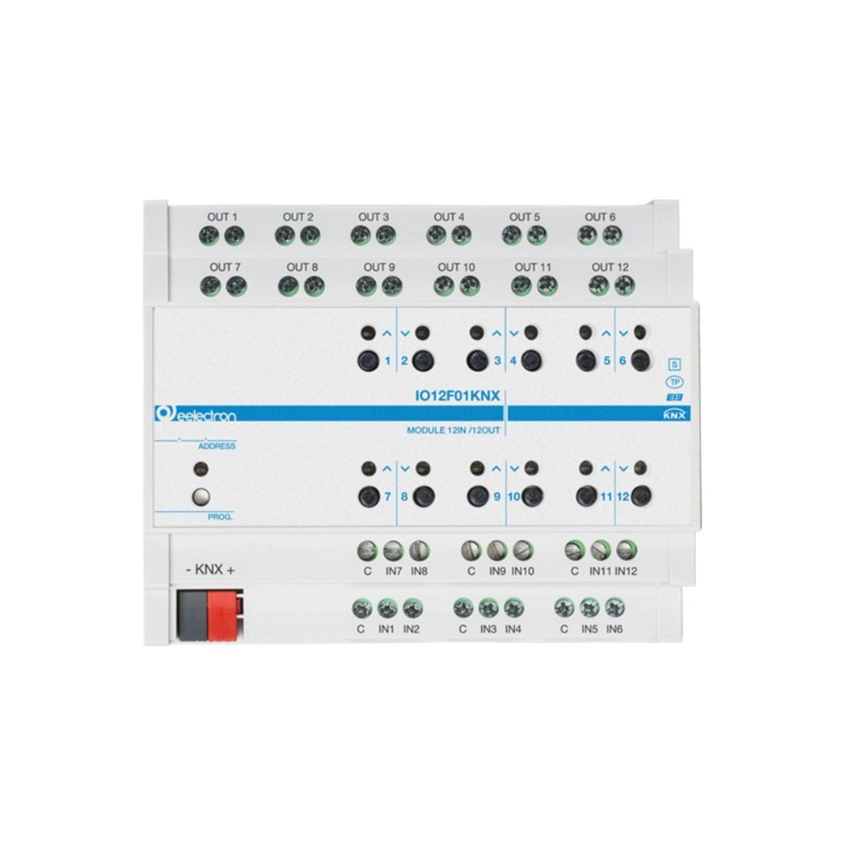 KNX Universal DIN Module 12 IN / 12 OUT Plus gallery detail image