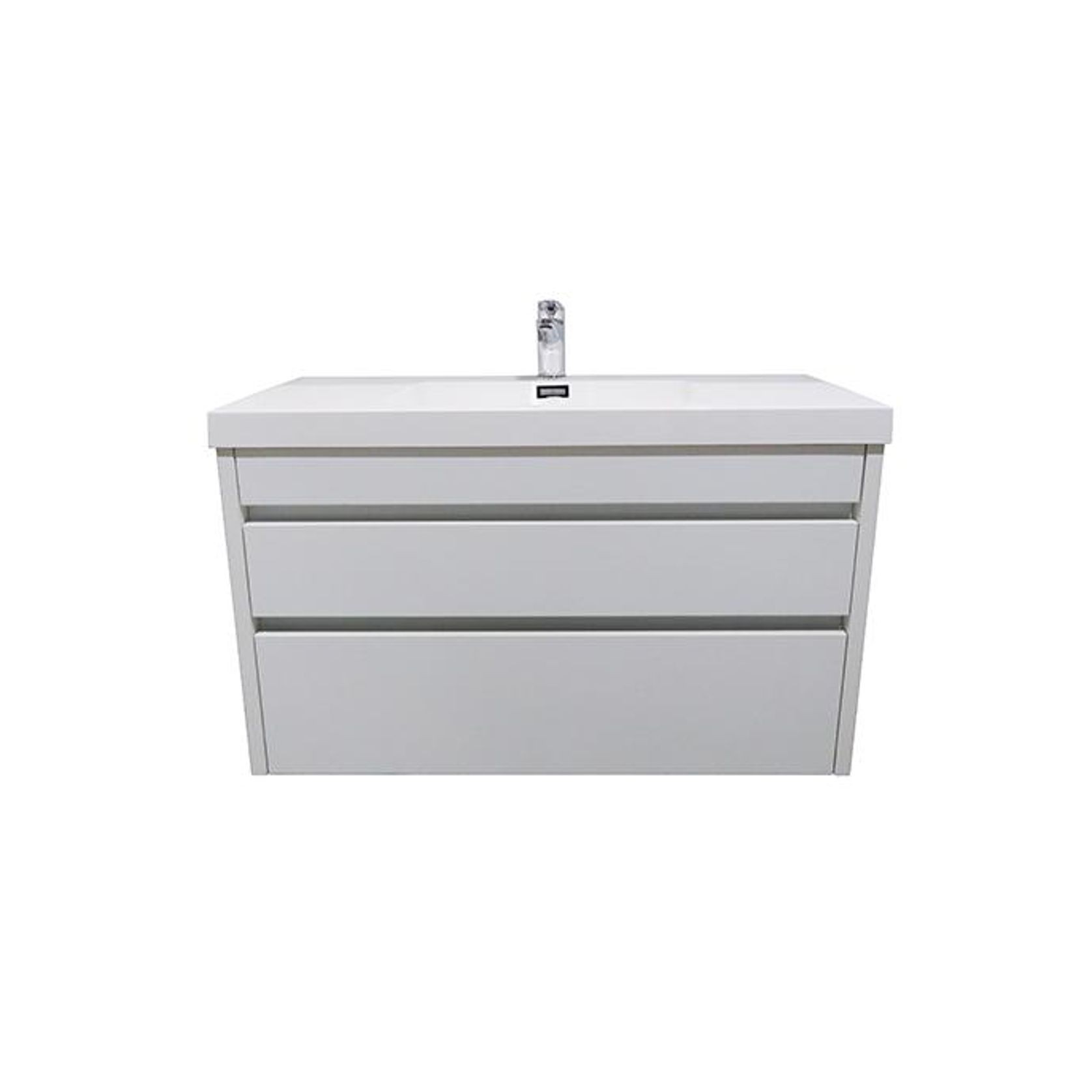 Code Lux 1000 2 Drawer Wall Hung Stock Vanity gallery detail image