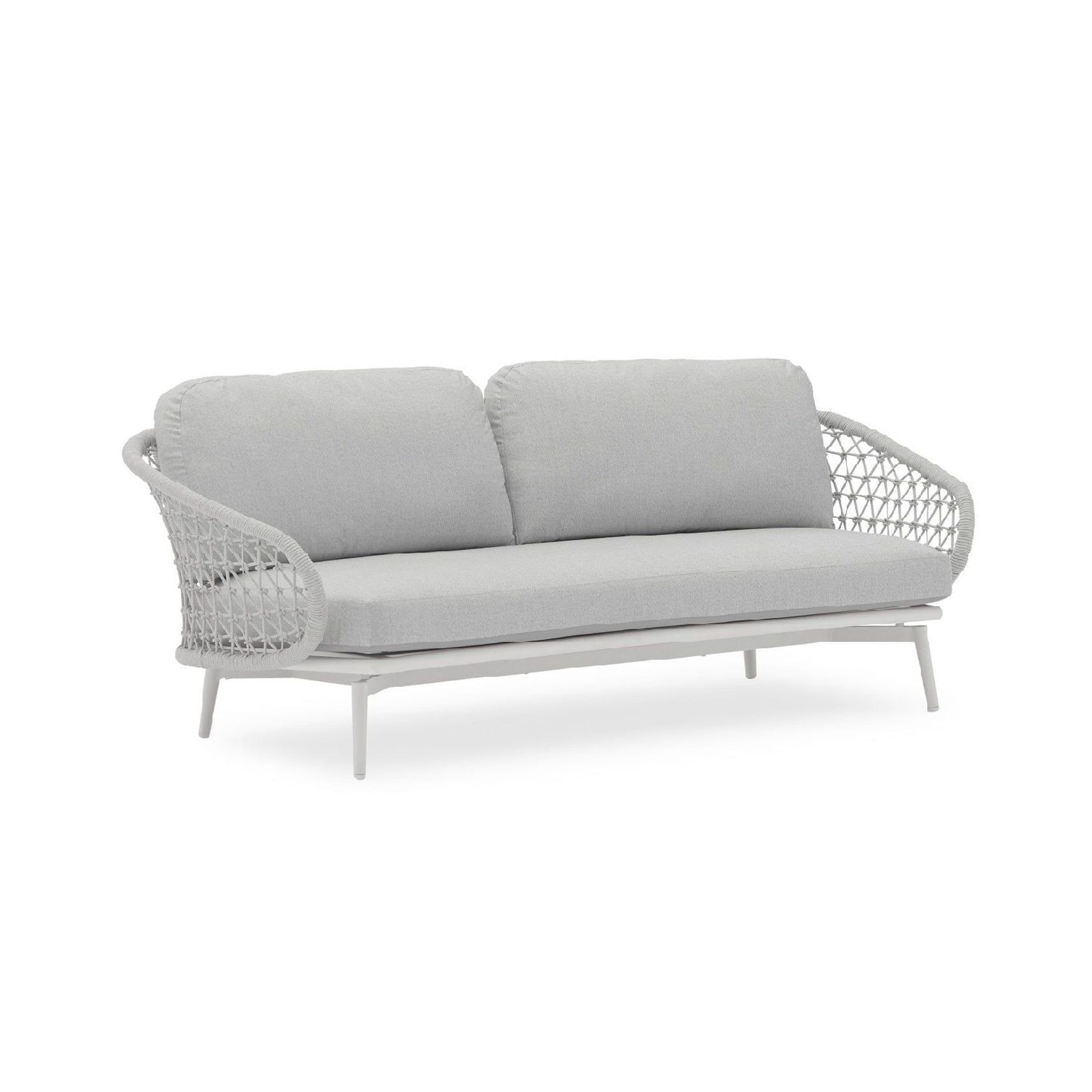 Verona Two Seater Outdoor Lounge - Light Grey gallery detail image