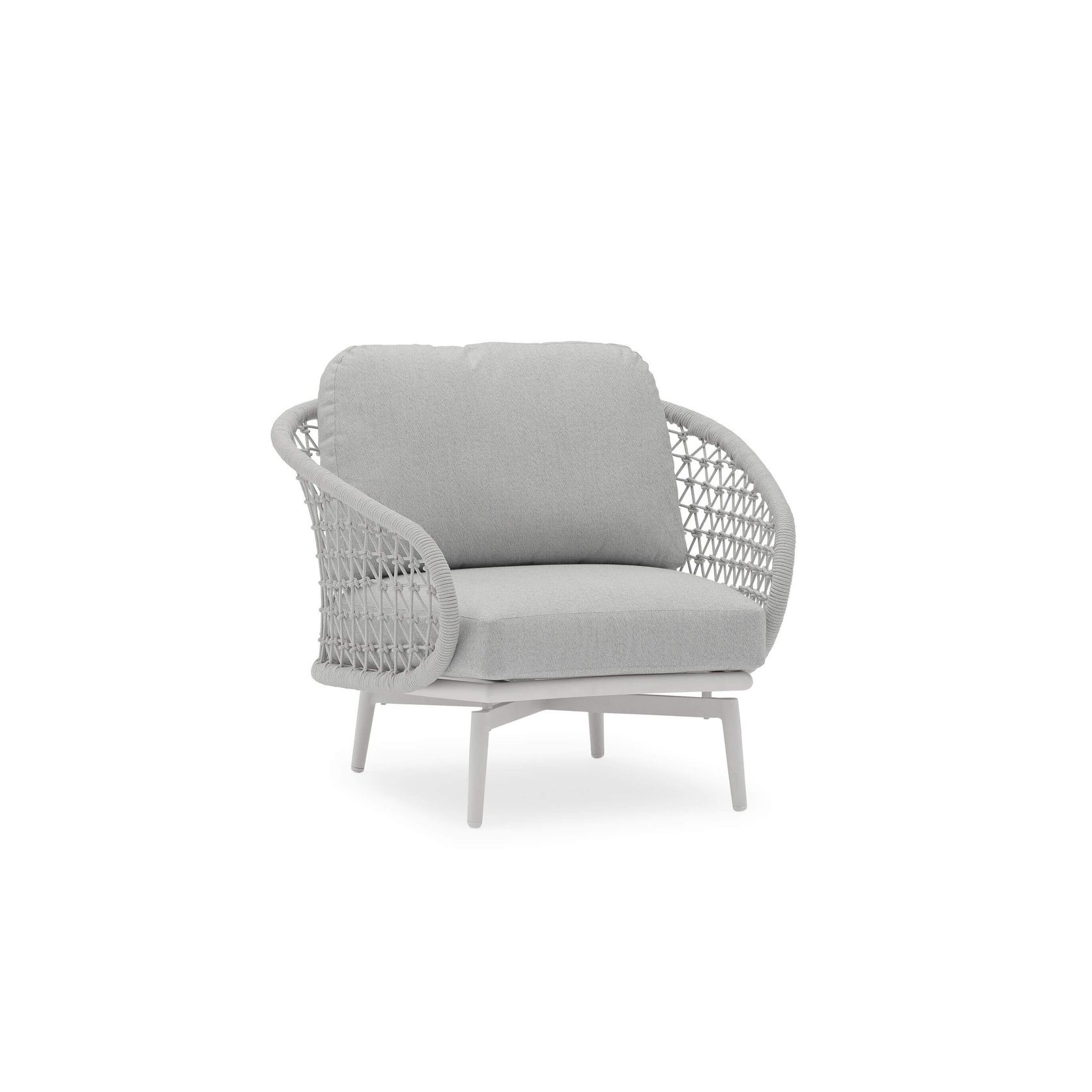 Verona Outdoor Lounge Chair - Light Grey gallery detail image
