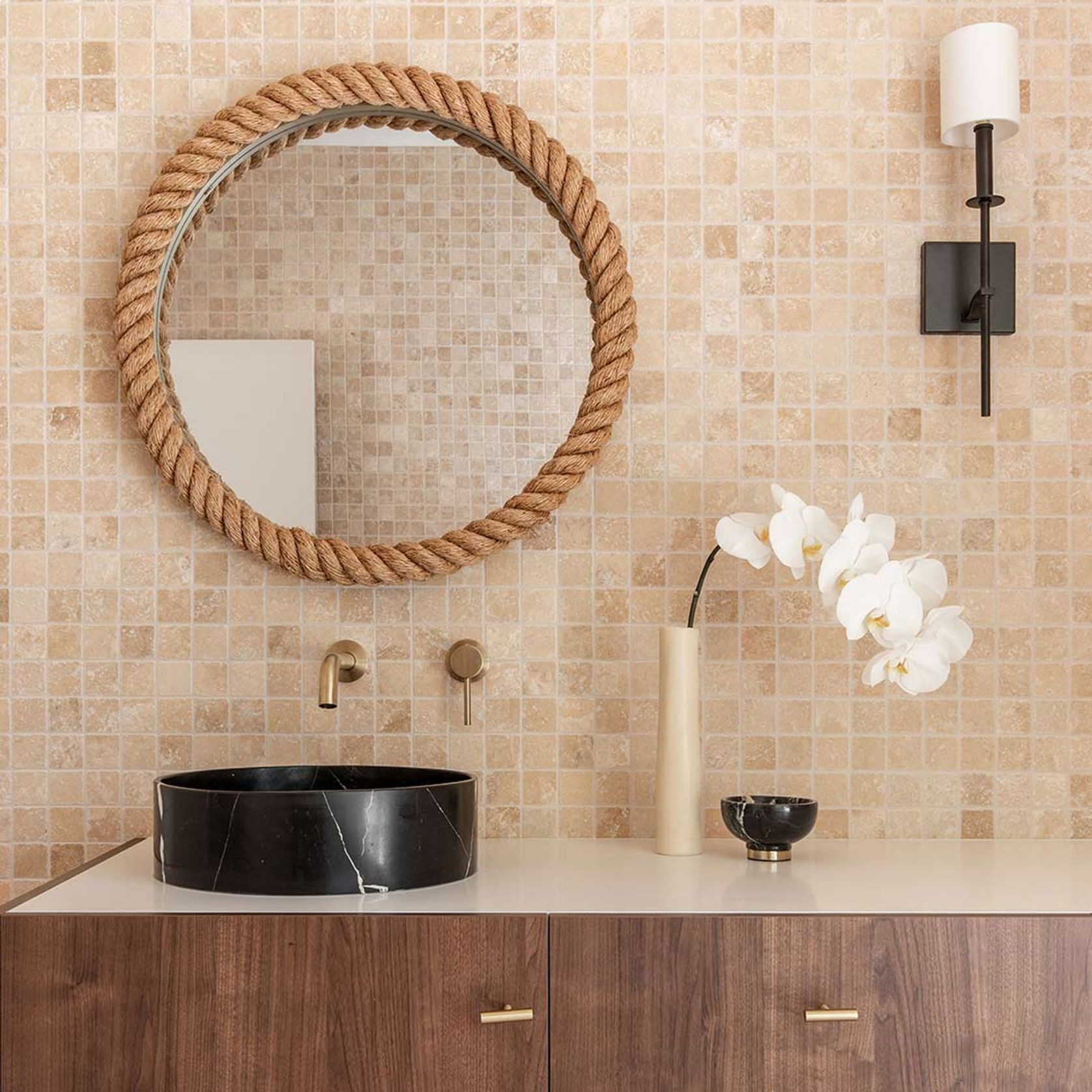 Elysian Minimal Mixer & Spout Set | Brushed Copper gallery detail image