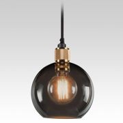 Esfera Deluxe Pendant 200 (Grey/Gold) gallery detail image