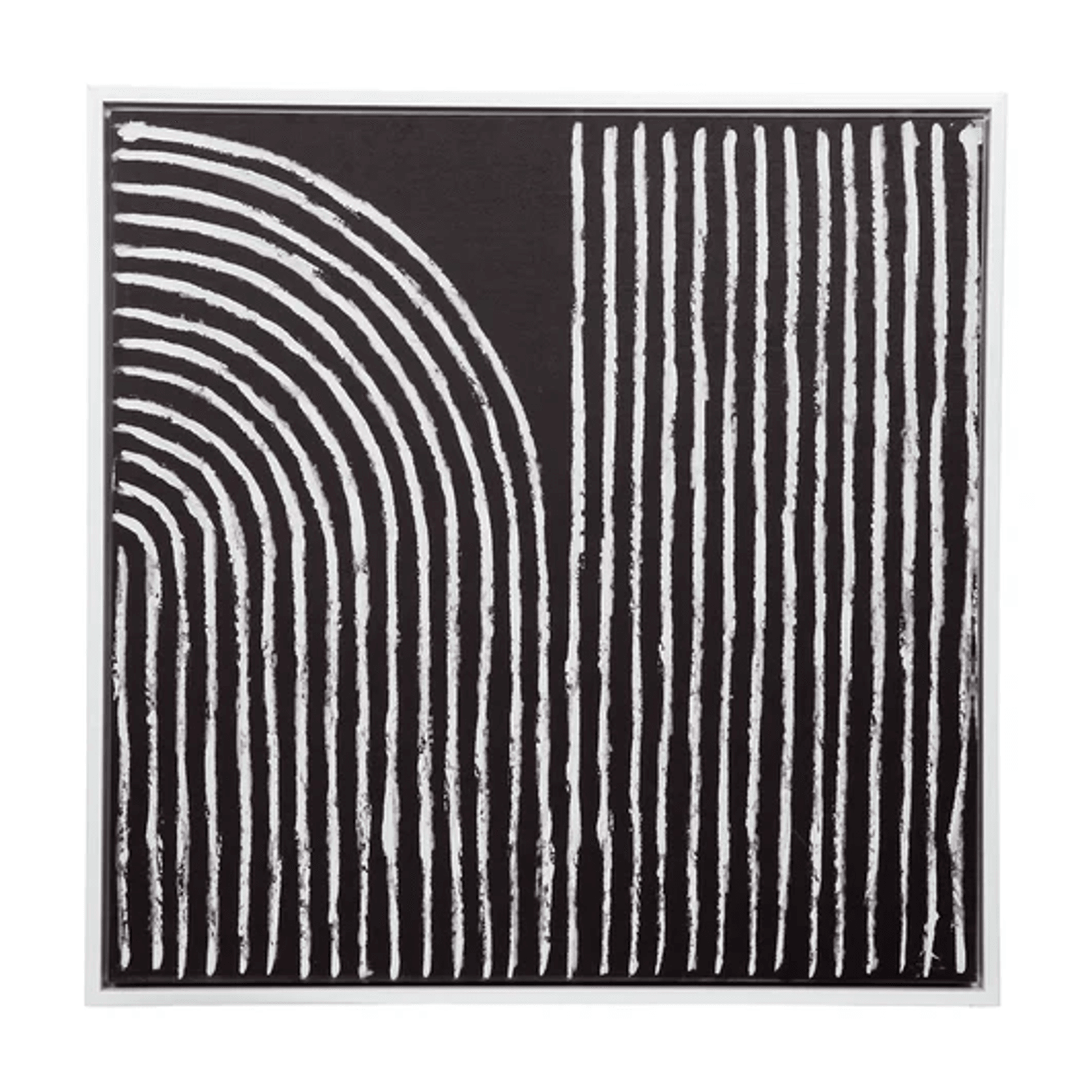 Black and White Abstract Enhanced Canvas Print gallery detail image