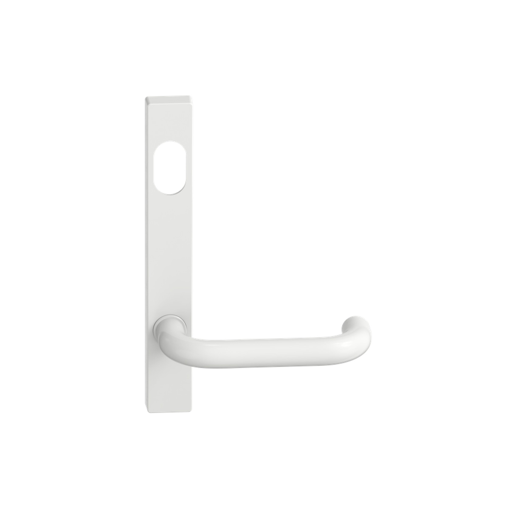 Narrow Plate Lever #10 Cylinder/Concealed WHT gallery detail image