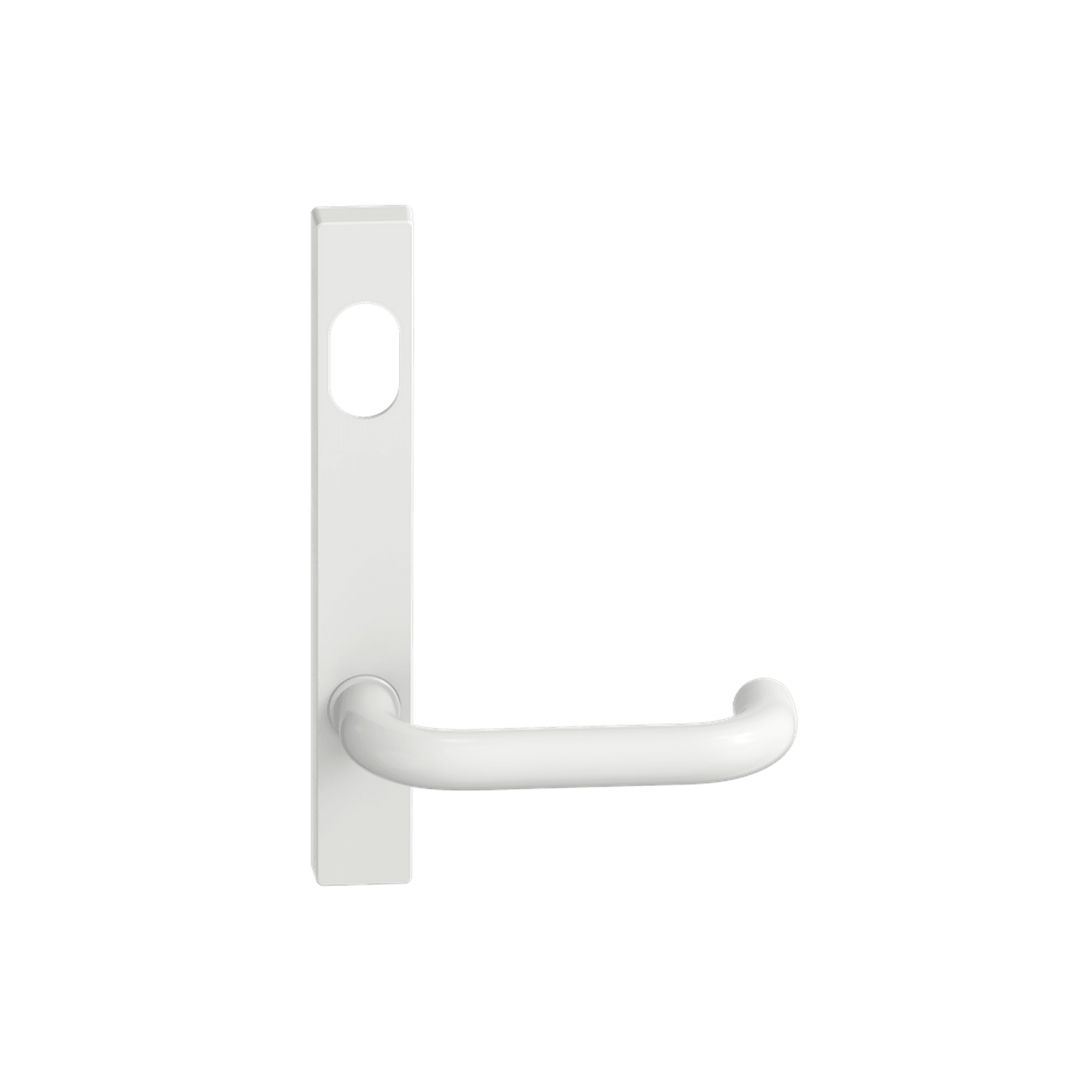 Narrow Plate Lever #10 Cylinder/Concealed WHT gallery detail image