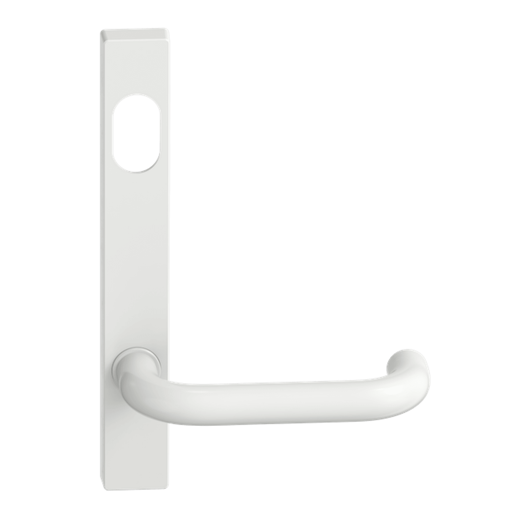 Narrow Plate Lever #10 Cylinder/Concealed WHT gallery detail image