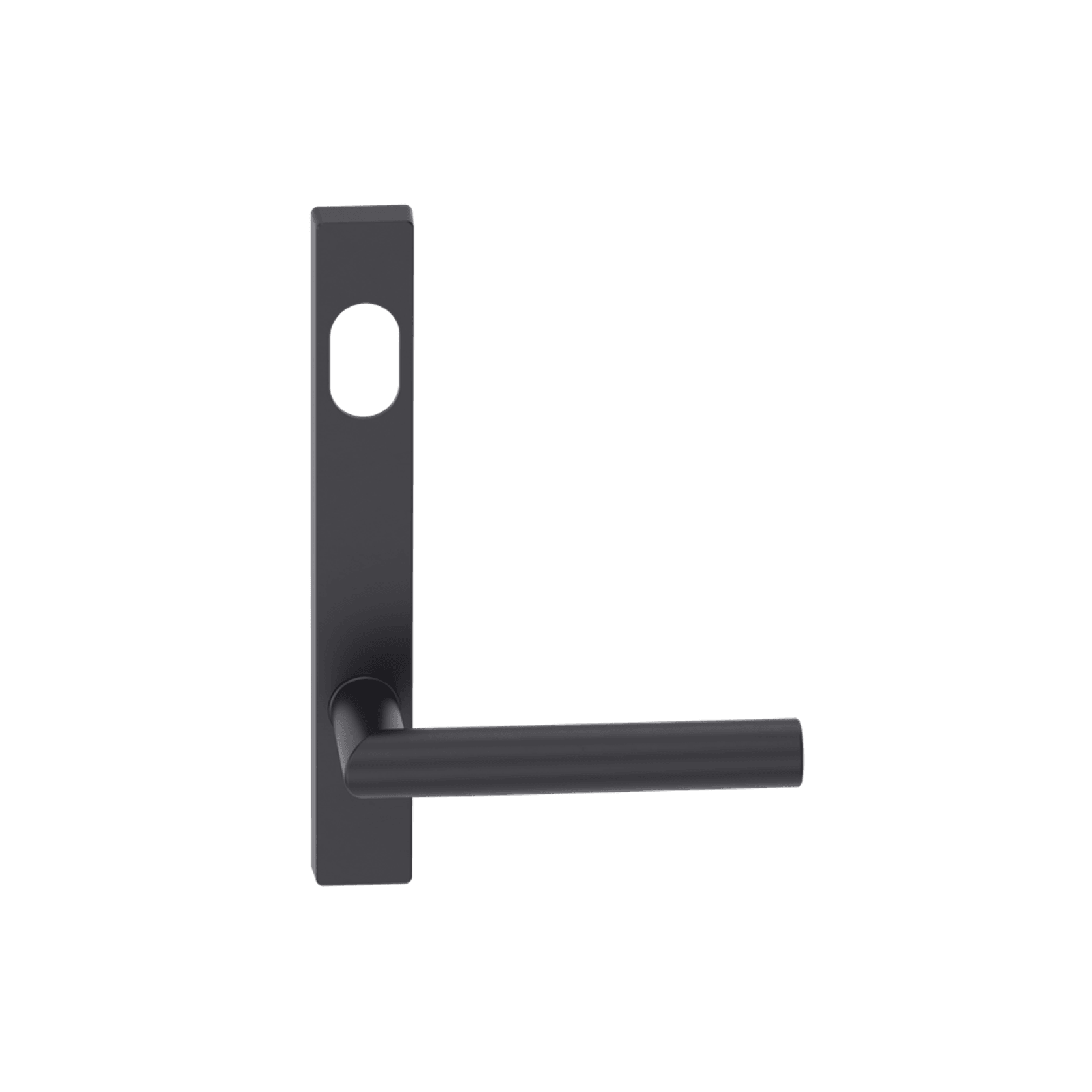 Narrow Plate Lever #11 Cylinder/Concealed BLK gallery detail image