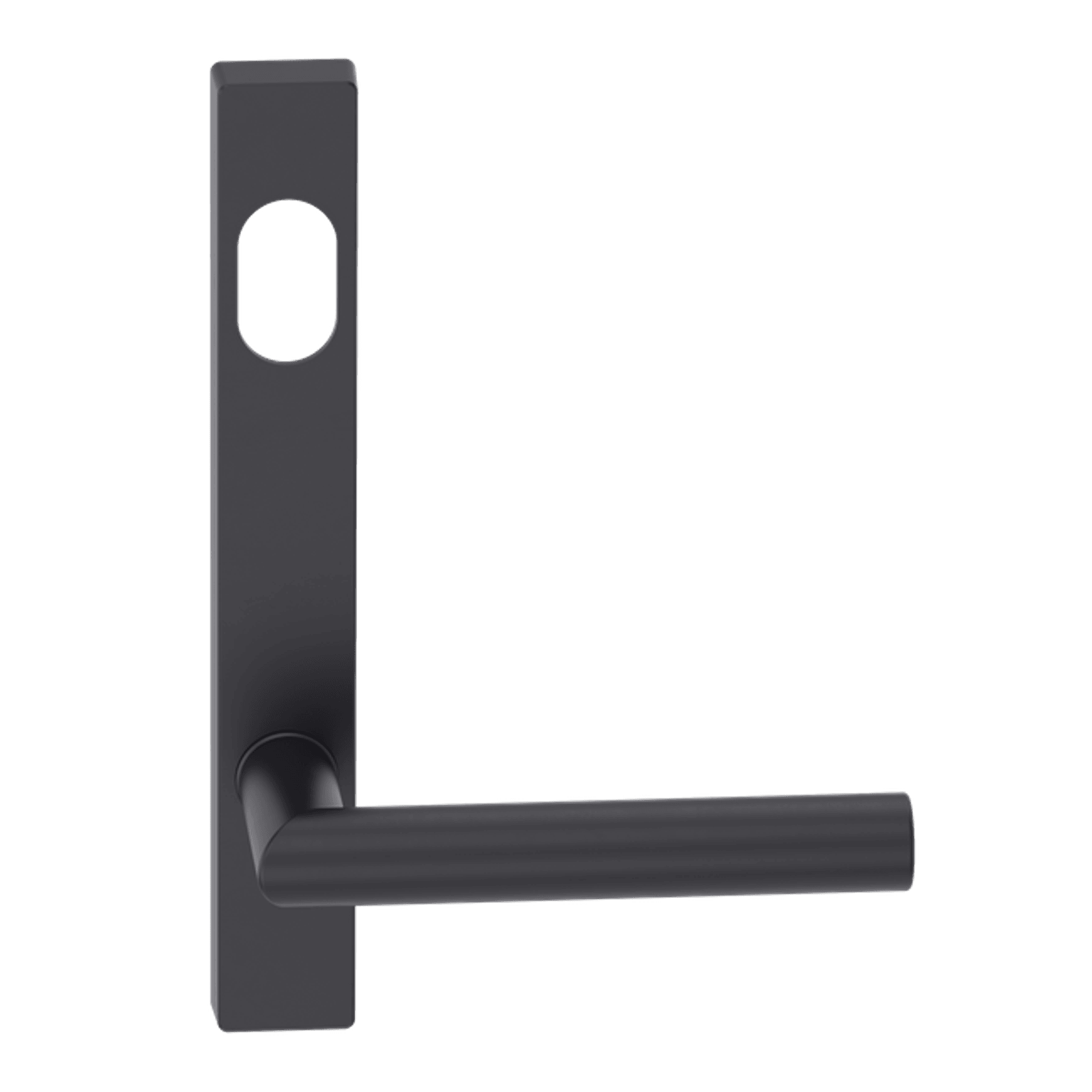 Narrow Plate Lever #11 Cylinder/Concealed BLK gallery detail image