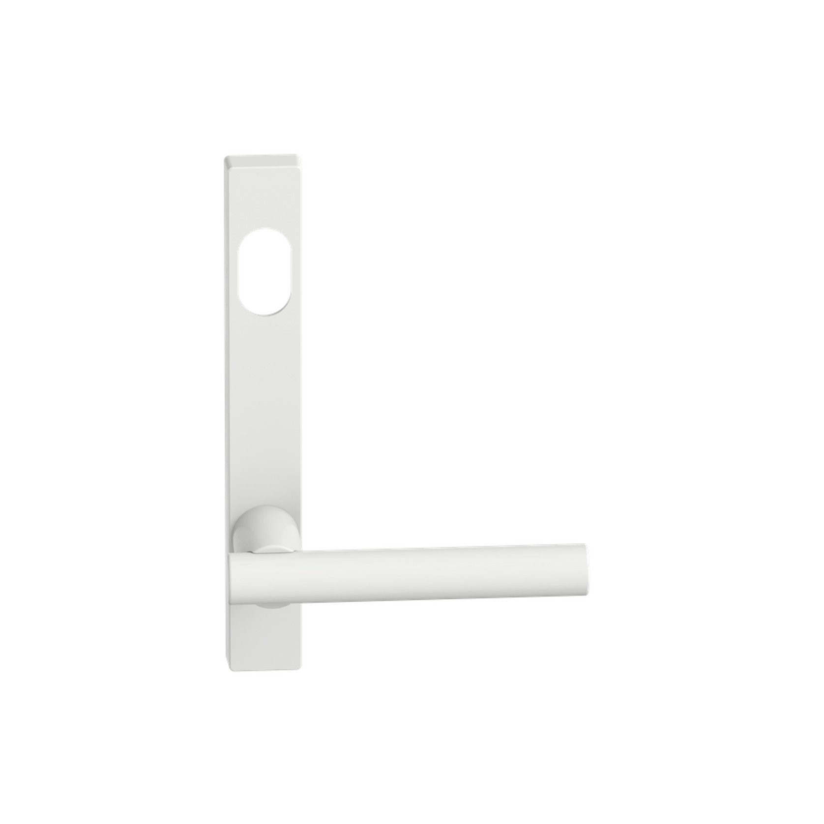 Narrow Plate Lever #12 Cylinder/Concealed WHT gallery detail image
