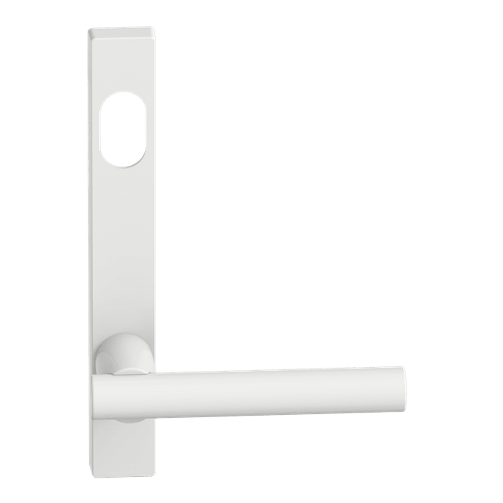 Narrow Plate Lever #12 Cylinder/Concealed WHT gallery detail image