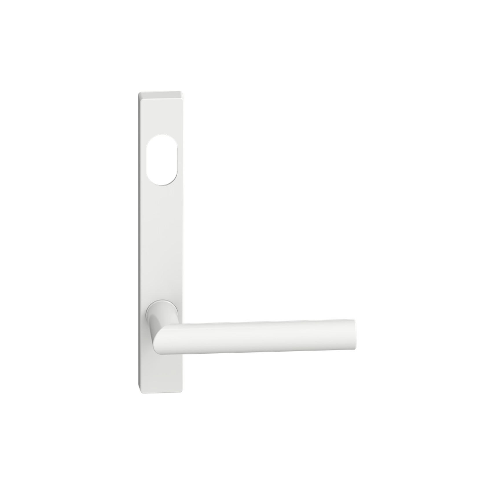 Narrow Plate Lever #11 Cylinder/Concealed WHT gallery detail image