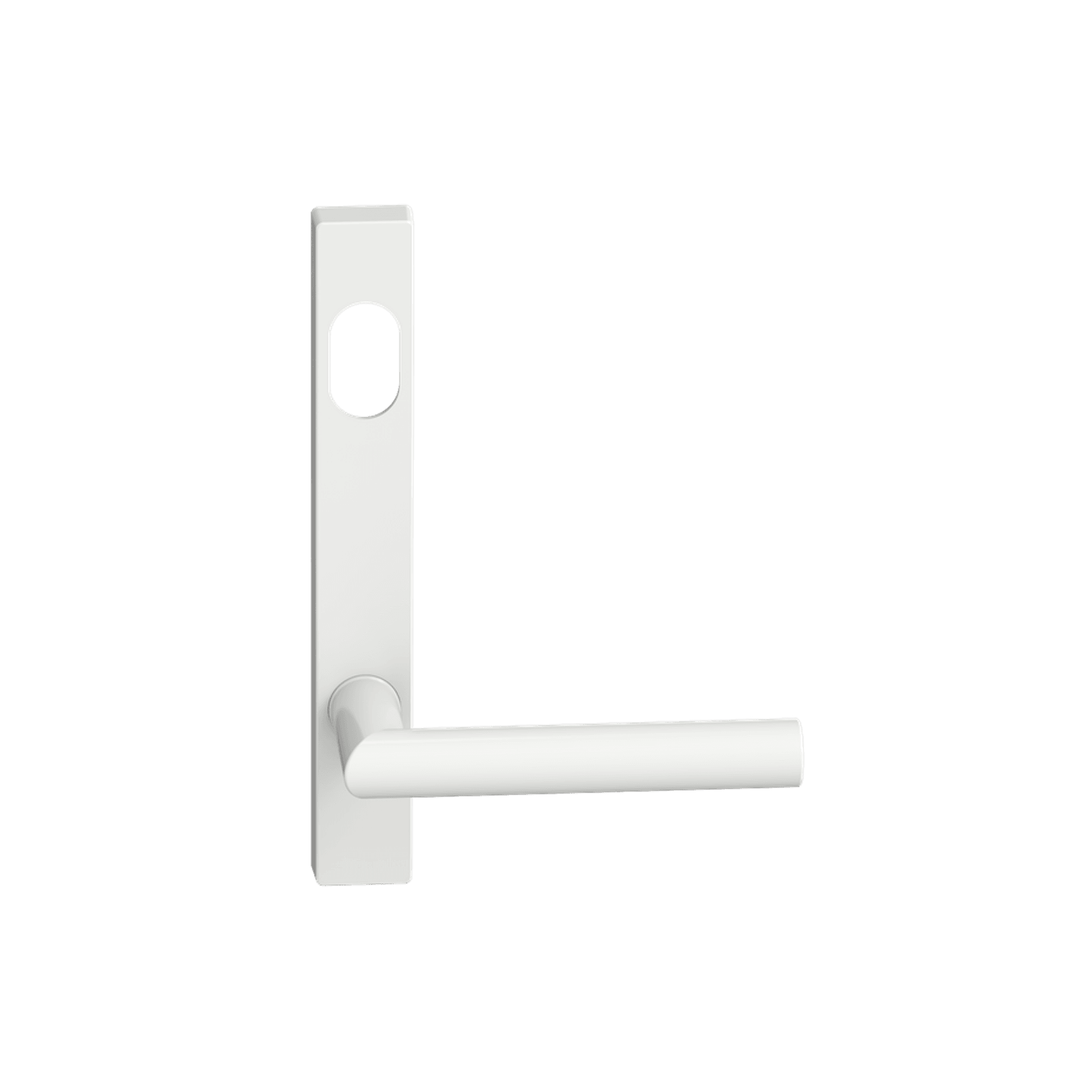 Narrow Plate Lever #11 Cylinder/Concealed WHT gallery detail image