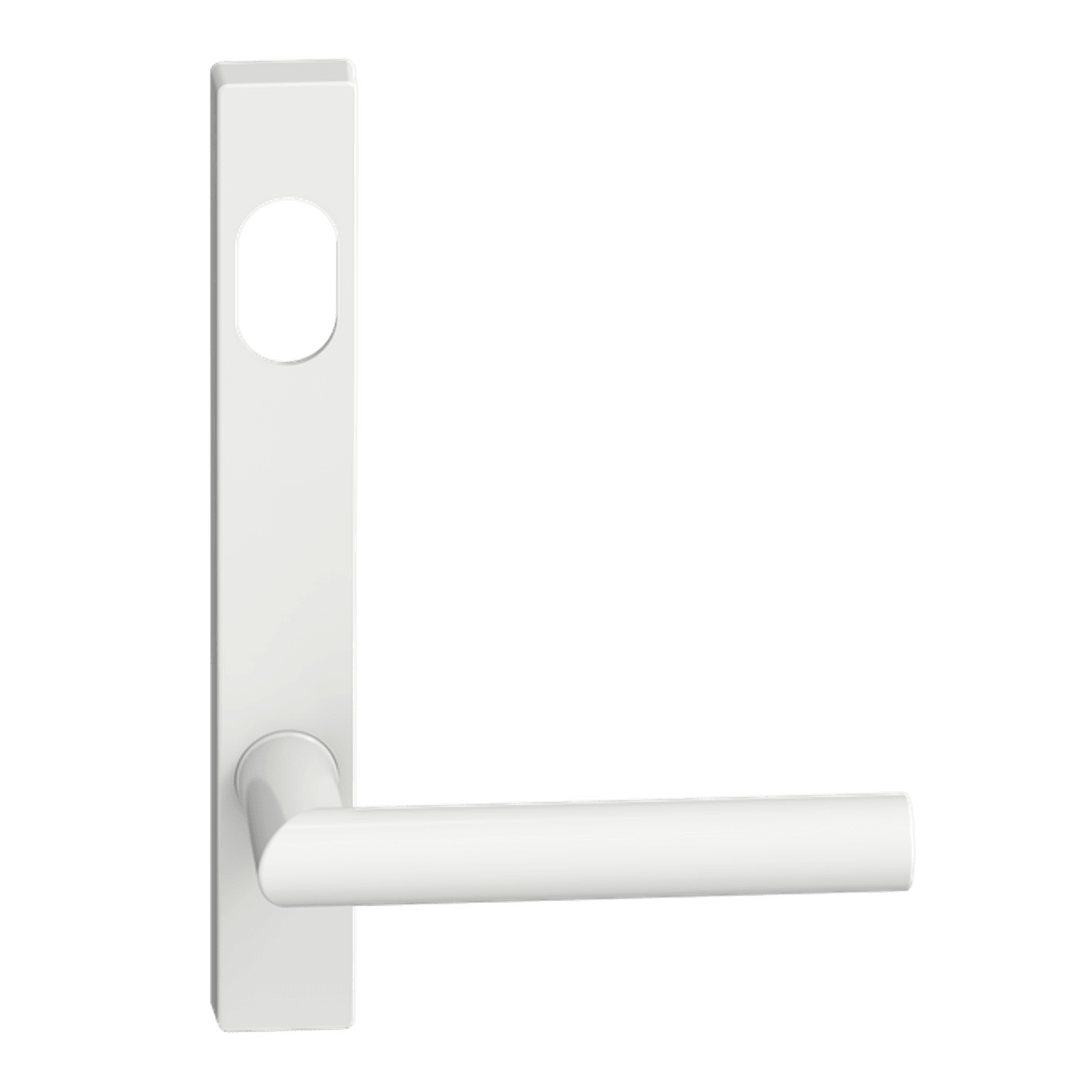 Narrow Plate Lever #11 Cylinder/Concealed WHT gallery detail image