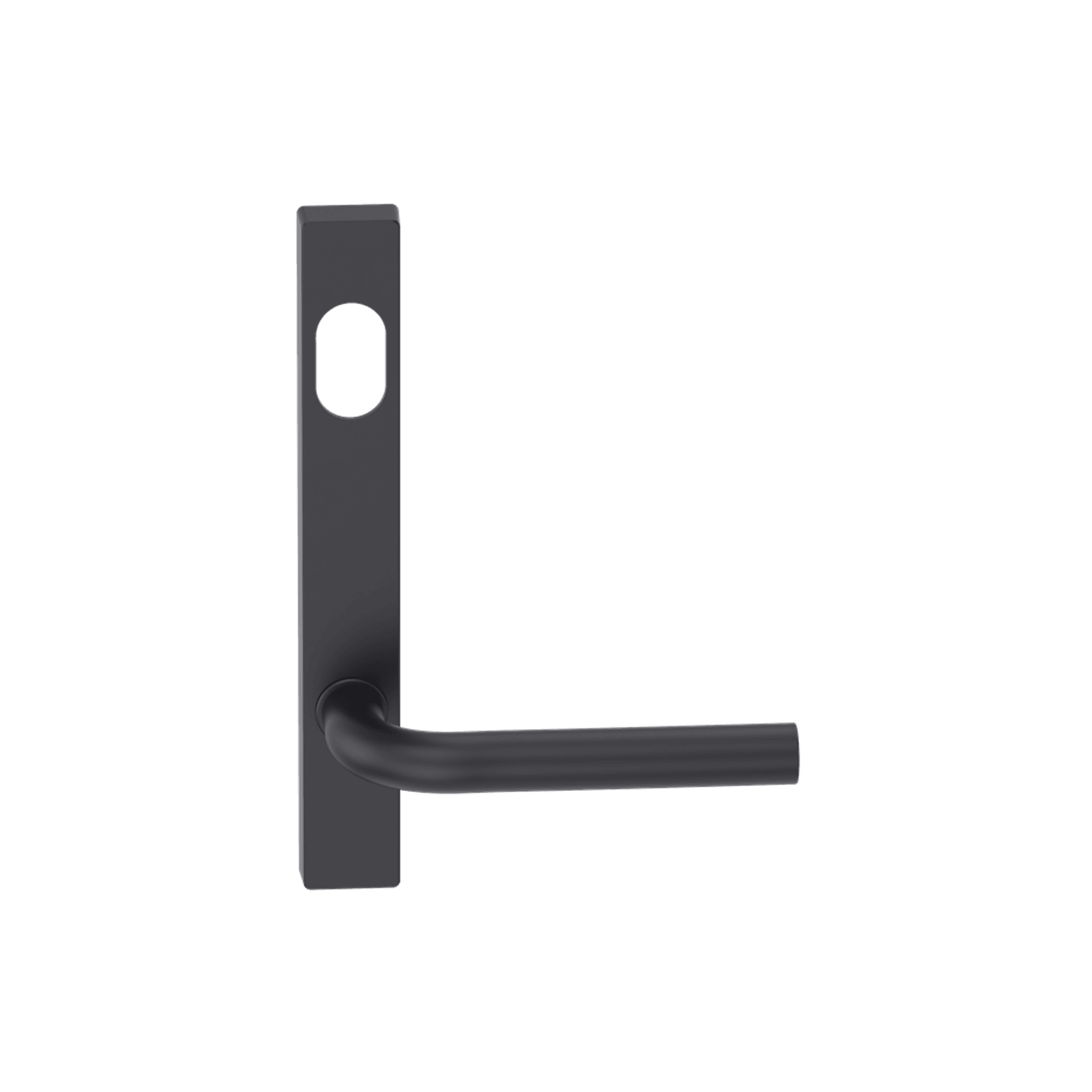 Narrow Plate Lever #13 Cylinder/Concealed BLK gallery detail image