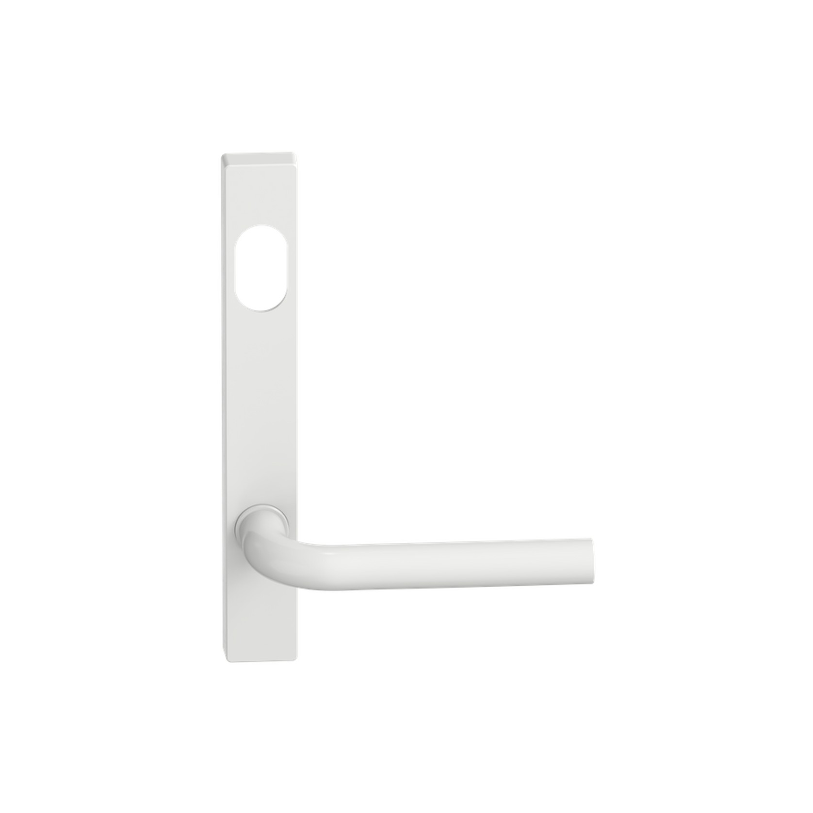 Narrow Plate Lever #13 Cylinder/Concealed WHT gallery detail image
