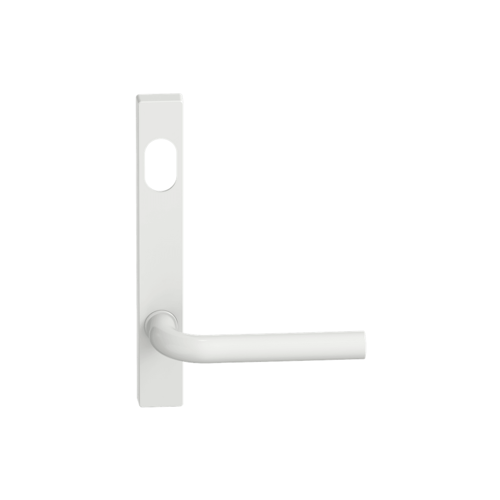 Narrow Plate Lever #13 Cylinder/Concealed WHT gallery detail image