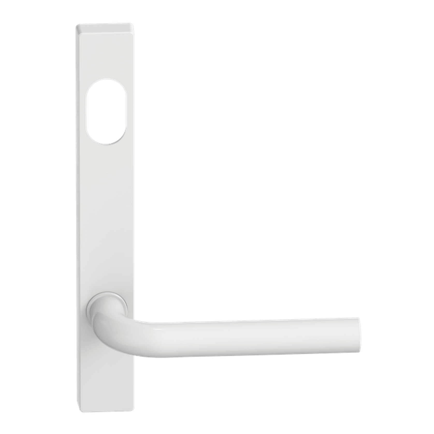 Narrow Plate Lever #13 Cylinder/Concealed WHT gallery detail image