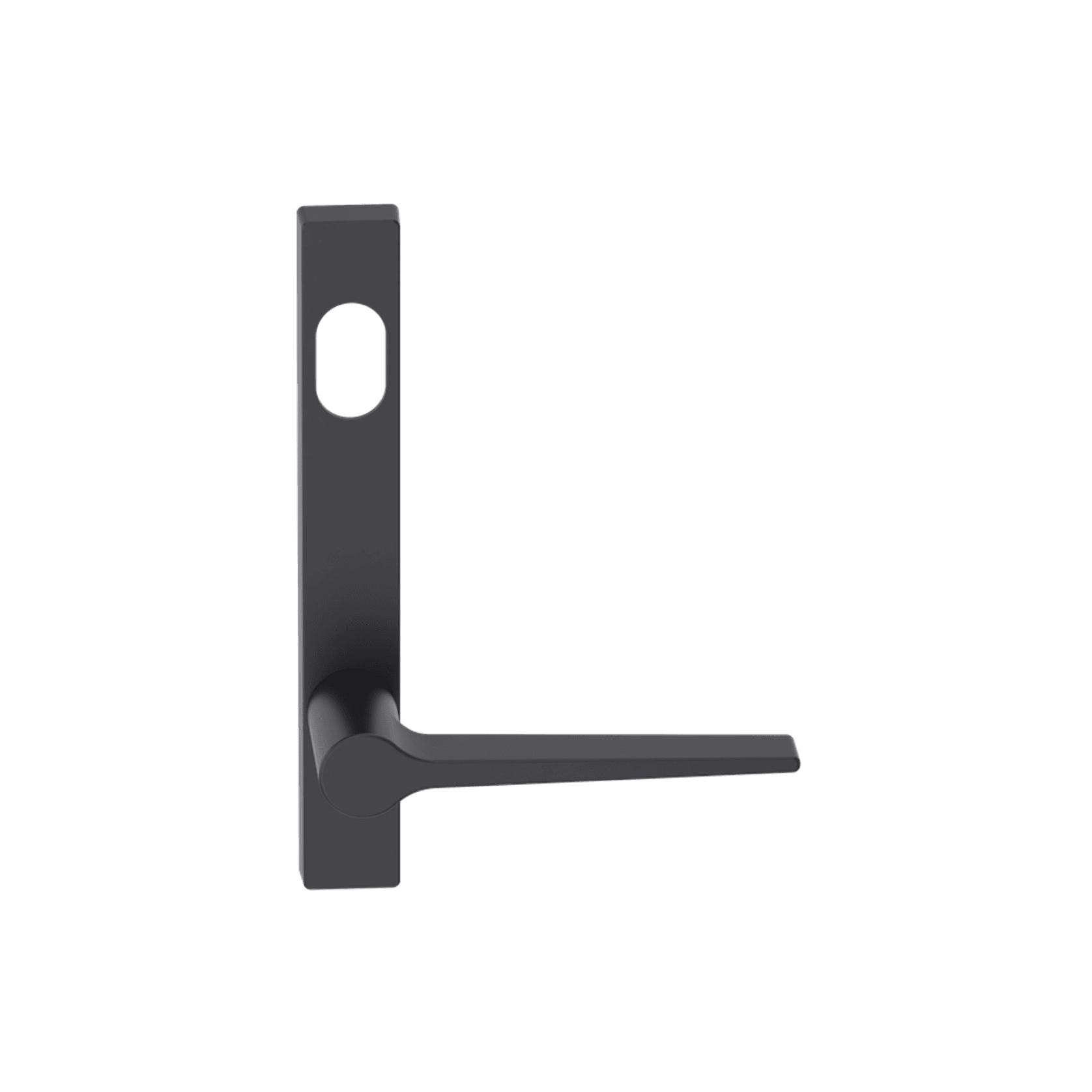 Narrow Plate Lever #14 Cylinder/Concealed BLK gallery detail image