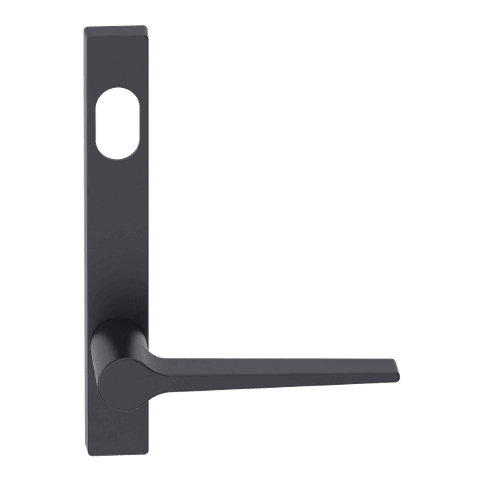 Narrow Plate Lever #14 Cylinder/Concealed BLK gallery detail image