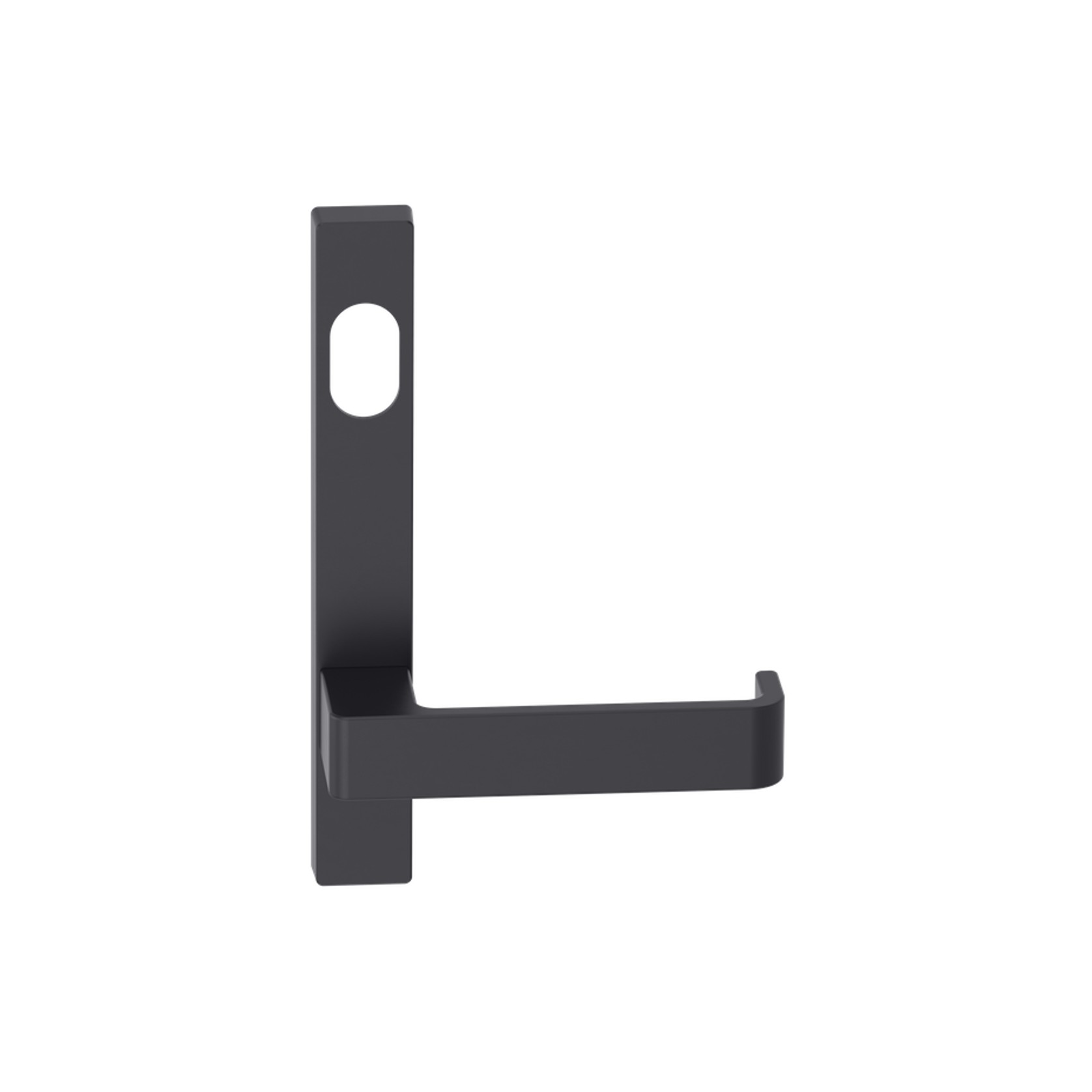 Narrow Plate Lever #31 Cylinder/Concealed BLK gallery detail image