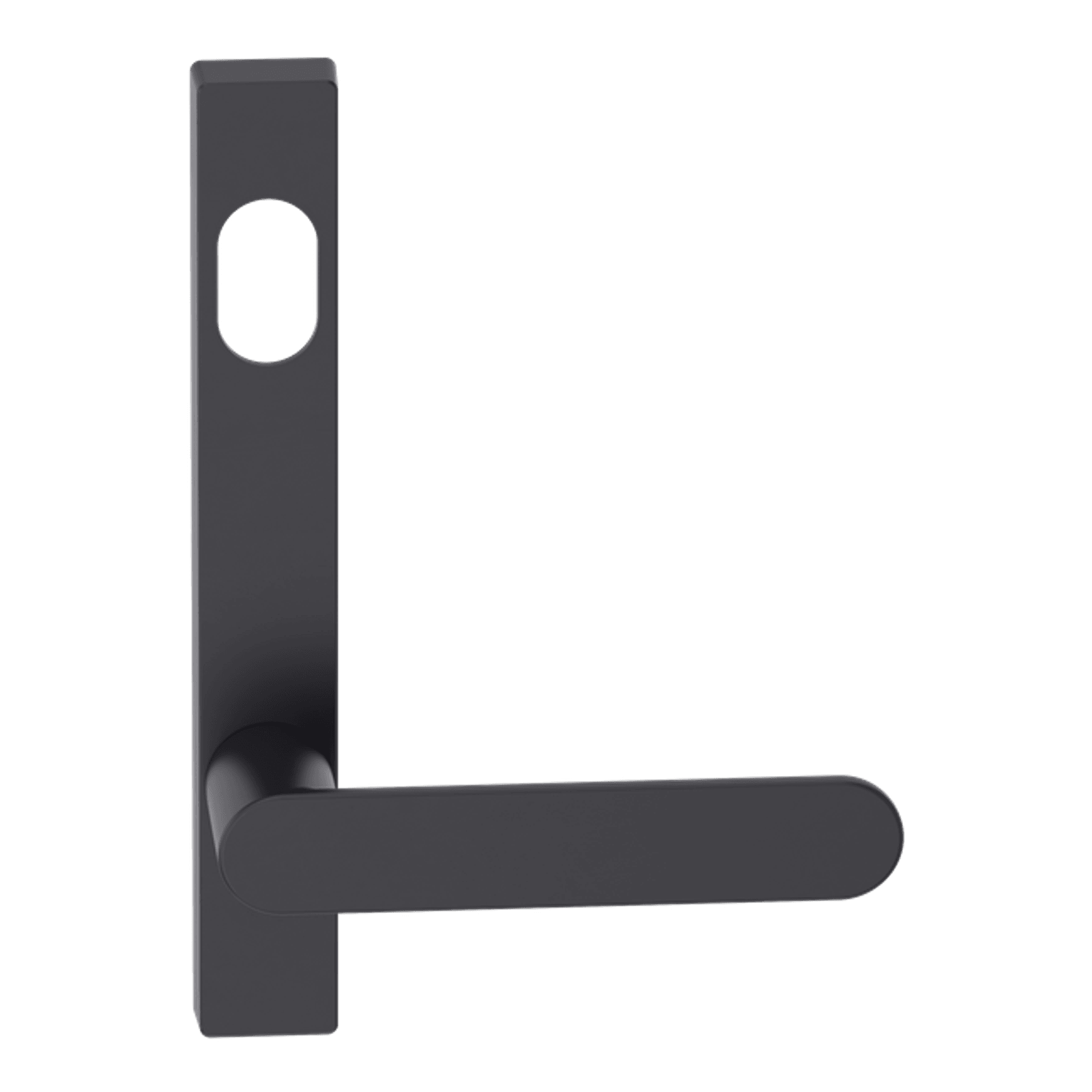Narrow Plate Lever #30 Cylinder/Concealed BLK gallery detail image
