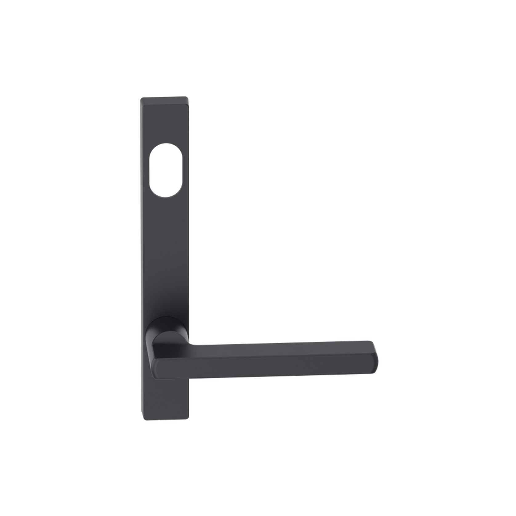 Narrow Plate Lever #33 Cylinder/Concealed BLK gallery detail image
