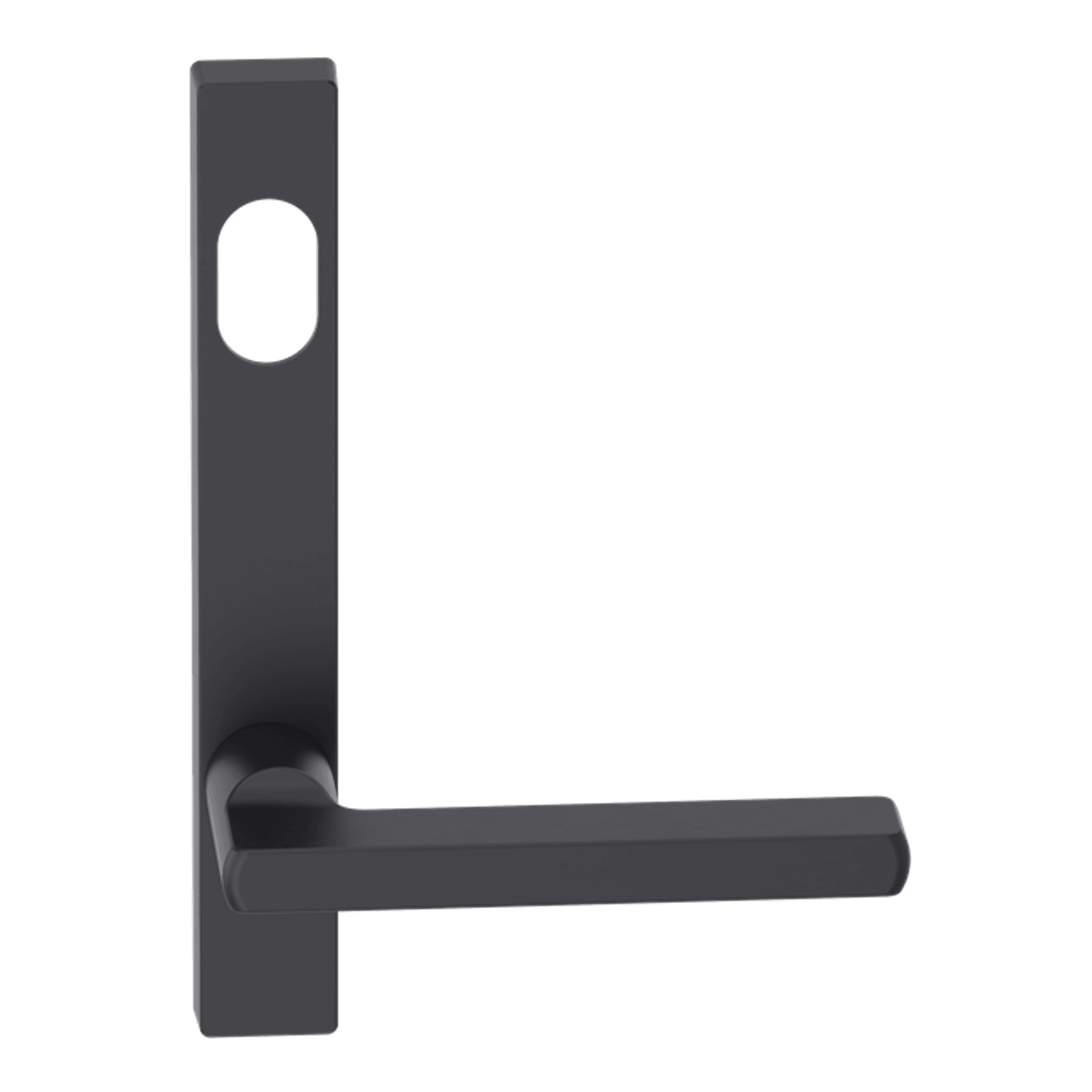Narrow Plate Lever #33 Cylinder/Concealed BLK gallery detail image